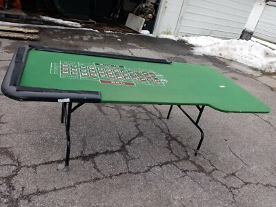 7ft Roulette Table without Wheel, Folding Legs - Image 1 of 4