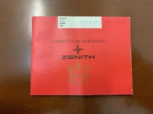 Zenith Warranty Certificate 60/70s - 100% Genuine For All Models - Picture 1 of 5