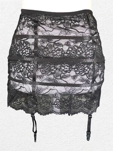 Women's Dreamgirl Garter Skirt Lingerie Black Small - Picture 1 of 3