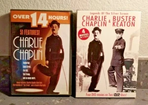 Charlie Chaplin Lot of 2 DVDs 4 Movies + 51 Features 3 Discs Pre-Owned LN - Picture 1 of 2