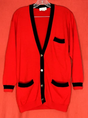 Кардиган женский JH Collectibles красный черный отделка размер S - Изображение 1 из 2