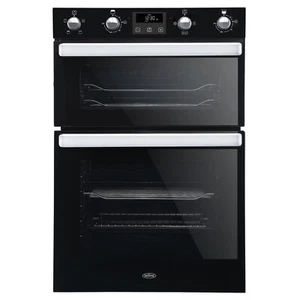 Belling 90cm Electric Double Oven with Programmable Timer Black BI902FP - Picture 1 of 8