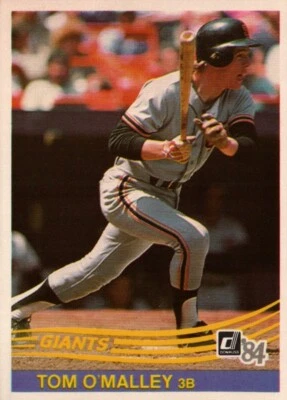 1984 Donruss Baseball #601 - Tom O'Malley - San Francisco Giants  84-503 - Image 1 of 2