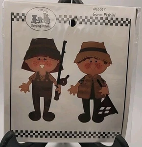 Stamping Station Gone Fishin' Scrapbook Craft Die Cut Paper Doll Embellishments - Bild 1 von 8