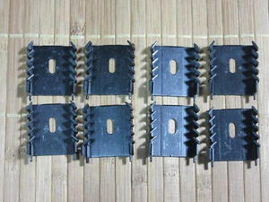 8 x ALUMINUM HEAT SINKS FOR ENCAPSULATED TRANSISTORS TO-220 - Picture 1 of 2