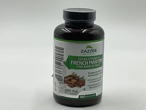 Extra Strength French Maritime Pine Bark Extract 350 mg,180 Veg Caps Exp 6/26 - Picture 1 of 4