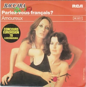 BACCARA PARLEZ-VOUS FRANCAIS ? / AMOUREUX FRENCH 45 SINGLE - Picture 1 of 1