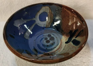 Mangum Pottery NC Pottery Abstract Bowl 8" Signed 2009 - Picture 1 of 10