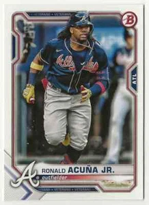 2021 Bowman Ronald Acuña Jr. None Atlanta Braves 62 - Picture 1 of 2
