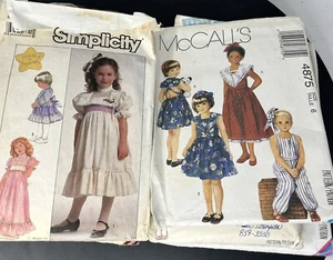Vintage Retro 1980s Kid Lot Of 16 Simplicity, McCall & Butterick Sewing Patterns - Picture 1 of 6