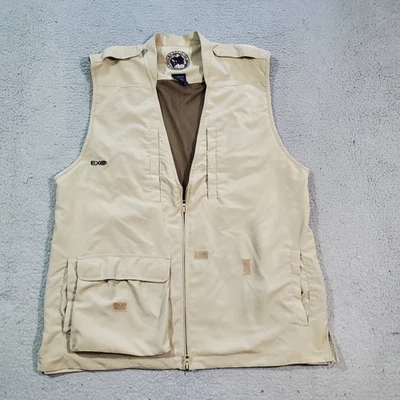 Exofficio Vest  Mens Medium Tan Fishing Hiking Safari Vented Pockets Casual - Image 1 of 4