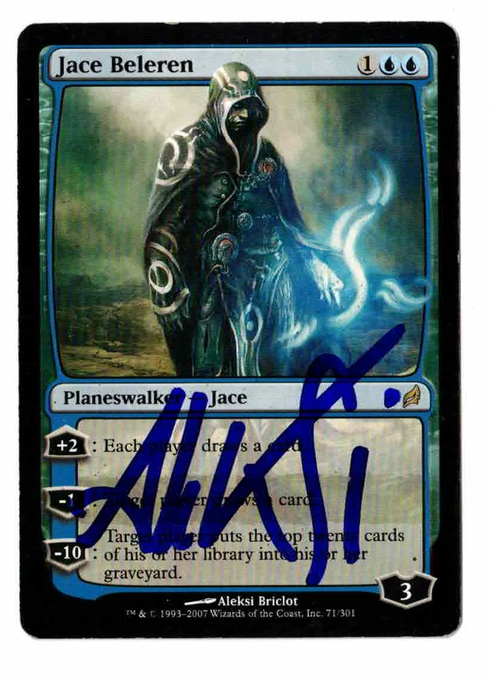 Jace Beleren Lorwyn signed by artist Aleksi Briclot! - Image 1 of 2