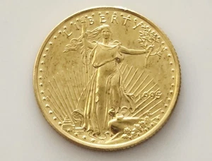 1995 1/4 OZT Gold American Eagle .999 Fine Gold - Picture 1 of 2