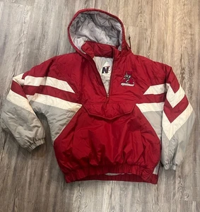 Vintage Alabama Crimson Tide Pullover Jacket With Front Pocket Hooded Large - Picture 1 of 8