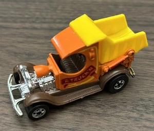 Hot Wheels 1977 A Truckin Dumpin Ford Truck orange gelb Near Mint - Bild 1 von 6