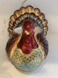 Türkei Kerzenständer Halter Keramik Erntedank Dekor 6 x 6 Zoll - Bild 1 von 9