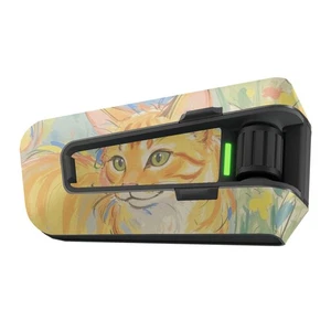 For Cardo Packtalk Neo Edge Pro Wrap Stickers Matte Decal Ginger Cat - Bild 1 von 4