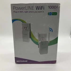 NETGEAR Powerline WiFi (PLW1000-100NAS) - 1000 mbps Wi-Fi Gigabit Port NEW - Afbeelding 1 van 6