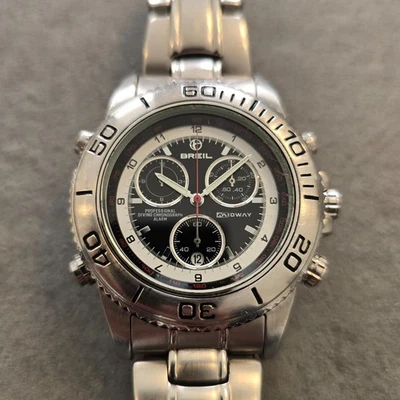 Orologio Breil Midway Cronografo Allarme Z964 Quarzo Vintage Diver Miyota 3S10 - Immagine 1 di 4