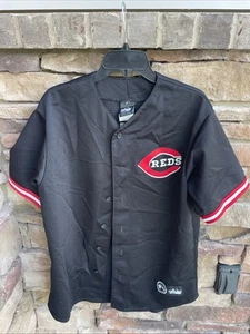 Ken Griffey Jr #30, Cincinnati Reds schwarz Throwback Trikot Medium - Bild 1 von 9
