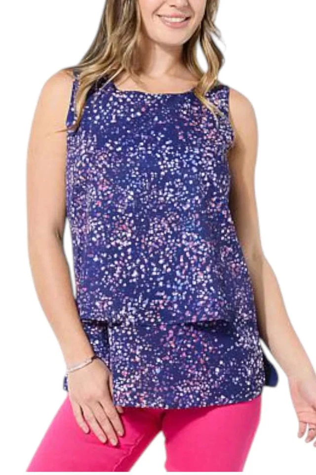 Combo estampado azul marino DG2 by Diane Gilman para mujer Foto 1 de 1