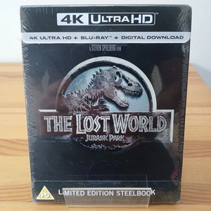 Jurassic Park The Lost World UK Exclusive 4K Blu-Ray Steelbook New Sealed Rare - Picture 1 of 7