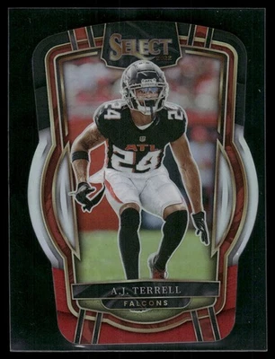 2022 Panini Select #296 A.J. Terrell Orange Prizm Die Cut #/199 - Image 1 of 2