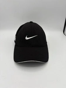 Nike One Golf Sq Hat Cap Flex Fit Fitted Black Fit Dry - Picture 1 of 5