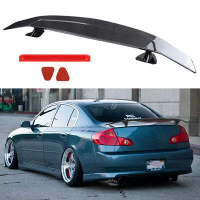 46" Rear Trunk Spoiler Wing Carbon Fiber Style For Infiniti G35 4 Door Sedan Foto 1 de 4