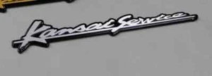 KANSAI SERVICE Pin Stripe Emblem Silver EM-5-AL Aluminium Car Accessories Parts  - Picture 1 of 1