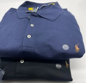 Nuevo con etiquetas Polo Ralph Lauren Para hombres Manga L Polo Azul Marino Negro LT 3XLT 3XB 4XB 0024 - Imagen 1 de 5