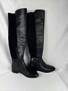 New Tory Burch - MARSDEN Women's 7 Leather Suede Over Knee Riding Boots - Picture 1 of 24