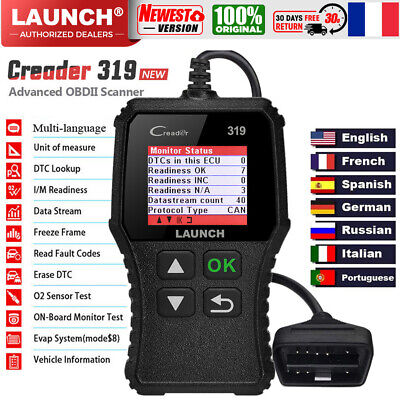 Launch CR319 Voiture OBD2 Diagnostic Scanner Auto Lecteur Code Outil De Défaut  • 20.16€