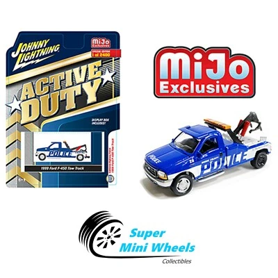 Johnny Lightning 1999 Ford F-450 Police Tow Truck 1:64 Mijo Exclusive - Image 1 of 2