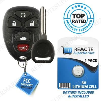 Replacement for 2006-2011 Buick Lucerne Cadillac DTS Remote Car Key Fob 5b Set Foto 1 de 4