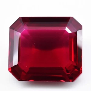 EXCELLENT 55.25 Ct Natural Mogok Red-Pink Ruby Radiant CERTIFIED Loose Gemstone - Picture 1 of 4