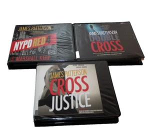 3 Audiobook Lot Double Cross Justice NYPD Red 4 Crime Thriller James Patterson - Imagen 1 de 7