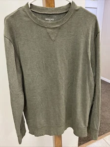 Merona Sweater Mens Size L Green Round Neck Long Sleeve - Picture 1 of 6