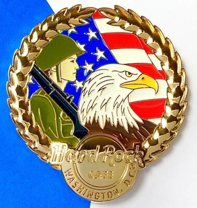 2015 HARD ROCK CAFE WASHINGTON DC 3D VETERANS DAY ARMEE SOLDAT & ADLER LE PIN - Bild 1 von 3