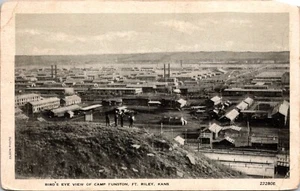 Bird's Eye View Camp Funston Ft. Riley Kansas Postcard - Picture 1 of 2