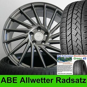 18" ABE Keskin KT17 PP 225/40 Allwetter Radsatz für VW Eos 1F - Bild 1 von 4