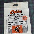 Vtg Baltimore Orioles The SUN Season Survival Kit Bag