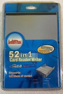 52 in 1 3.5” Internal Memory Card Reader Writer USB Port SD CF XD MS M2 MMC New  - Picture 1 of 6