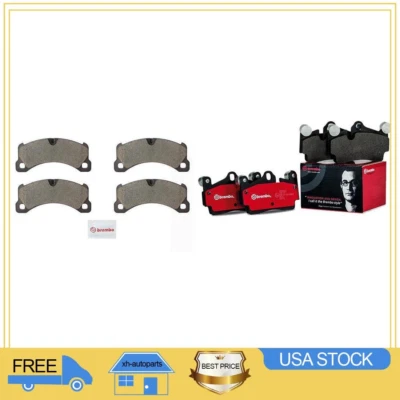 Kit de pastillas de freno delanteras y traseras de cerámica para Porsche Cayenne 2011 2012 2013 XH Foto 1 de 2