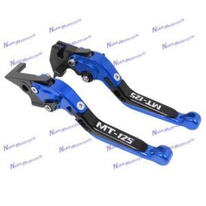 For YAMAHA MT-125 2014-2021 Motorcycle Adjustable Folding Brake Clutch Levers - Picture 1 of 20