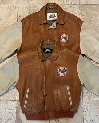 Vintage Planet Hollywood Genuine Real Leather Jackets His And Hers  Foto 1 de 4