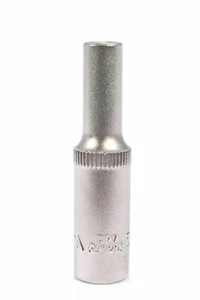 Enchufe profundo ASTA 5 mm 1/4" accionamiento métrico 12 puntos (12PT) cromo vanadio (Cr-V) - Imagen 1 de 4