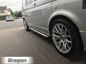 Side bars Curved For Ford Custom SWB 2018-2023 Van Stainless Steel Accessories - Picture 1 of 9