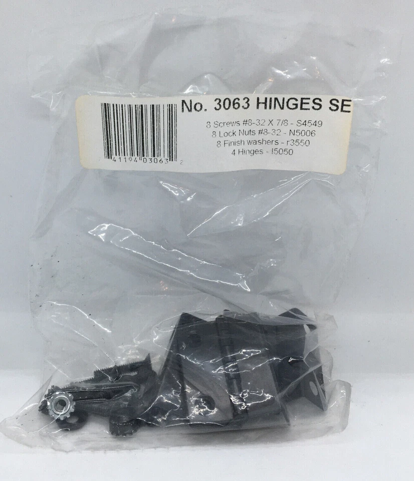 NUEVO GQF 3063 Repuesto Gabinete Incubadora Metal Negro Bisagras Puerta - Paquete de 4 Foto 1 de 1