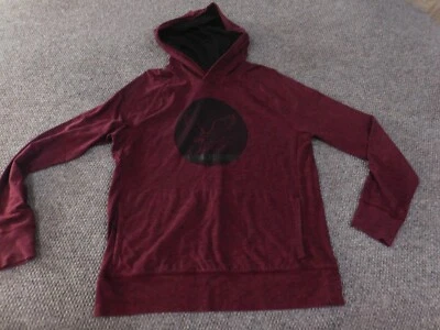 Sudadera con Capucha American Eagle Para Hombre Mediana Roja Logo Jersey Elástico Clásico Foto 1 de 4